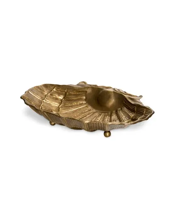 Seashell skål mässing