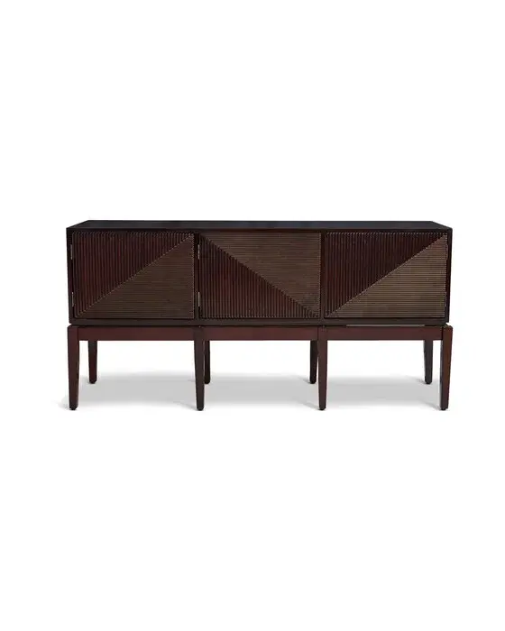 Art Deco sideboard mörk brun
