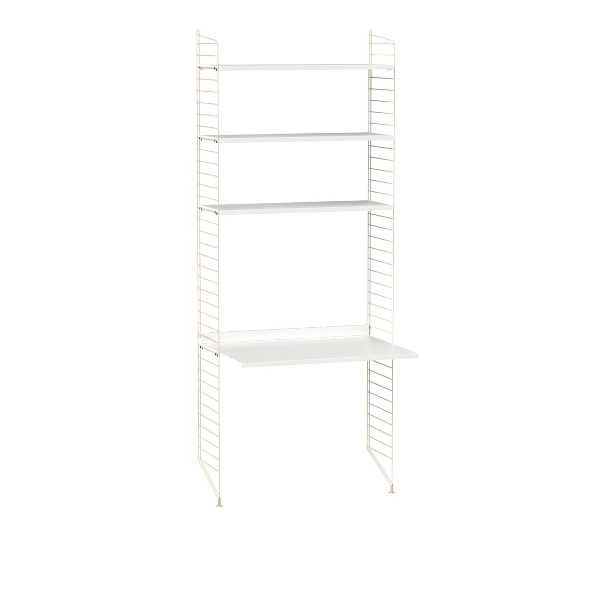 String - Kontor hyllsystem A vit/beige - Hyllor och hyllsystem - Nils Strinning - Vit