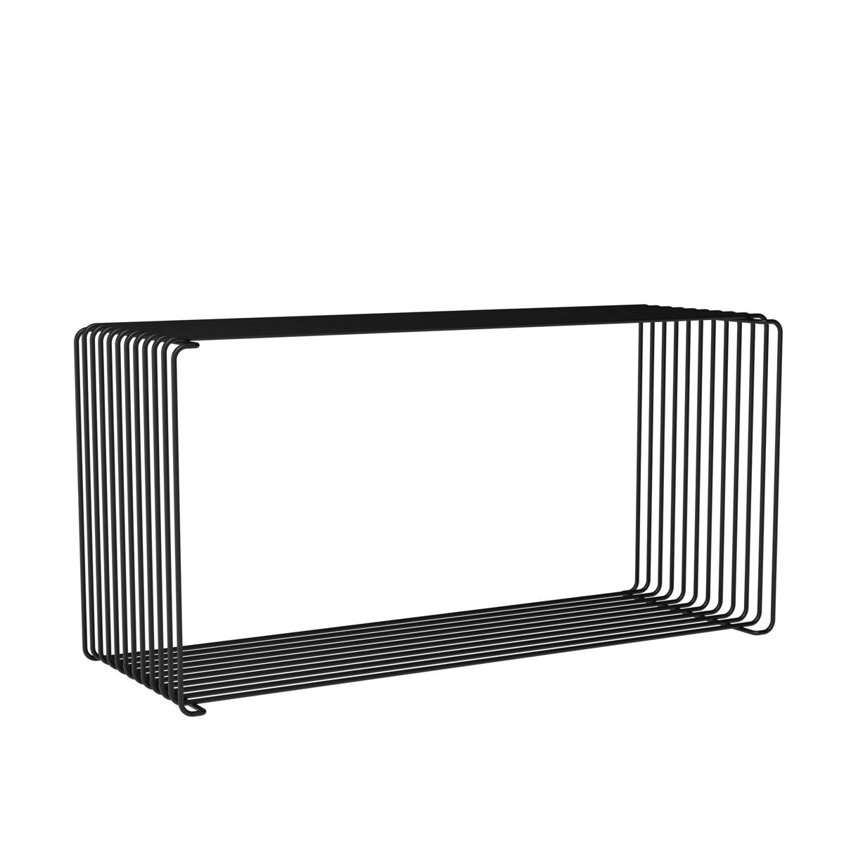Montana - Panton Wire Extended hylla, djup 25,7 cm - Black - Hyllor & Hyllsystem - Verner Panton - Svart - Metall
