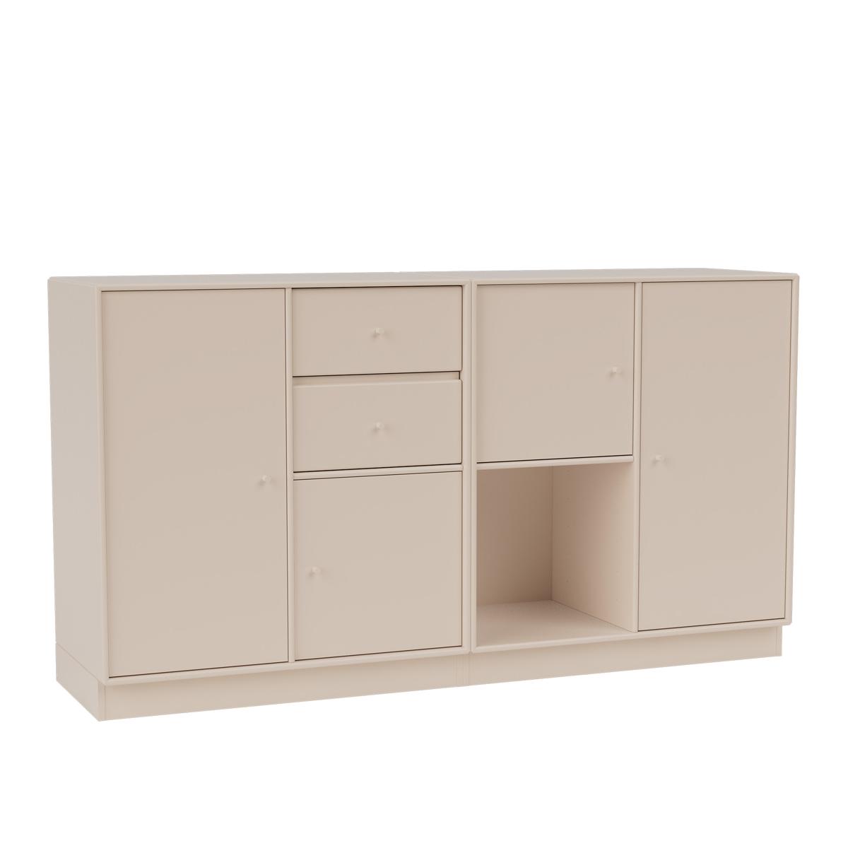 Montana - Couple Sideboard 168-Clay 07 Plinth 7 cm - Skänkar och sideboards - Peter J. Lassen - Beige - Trä