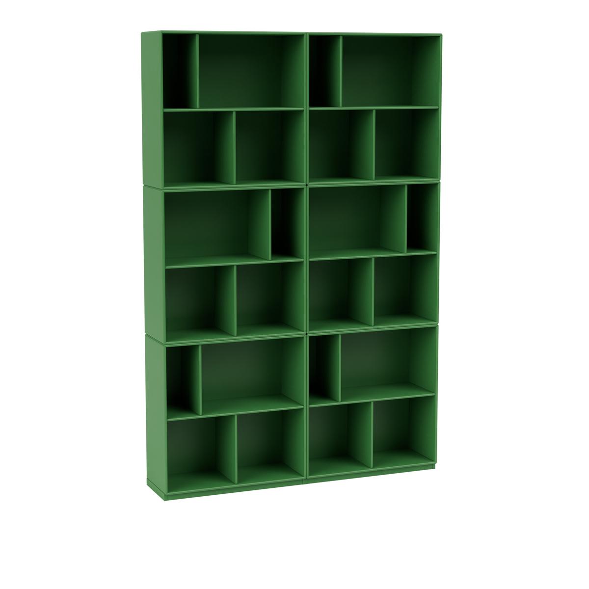 Montana - Read Spacious Bookshelf 152-Parsley 06 Plinth 3 cm - Hyllor - Peter J. Lassen - Grön - Trä