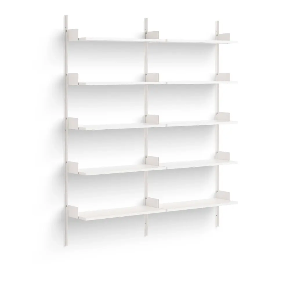 New Works - New Works Library Shelf 190 White/White - Hyllor och hyllsystem - Knut Bendik Humlevik - Vit
