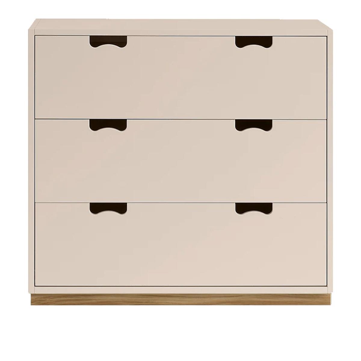 Asplund - Snow Drawer A3 - Rose, Ek Sockel - Byråer - Beige - Trä