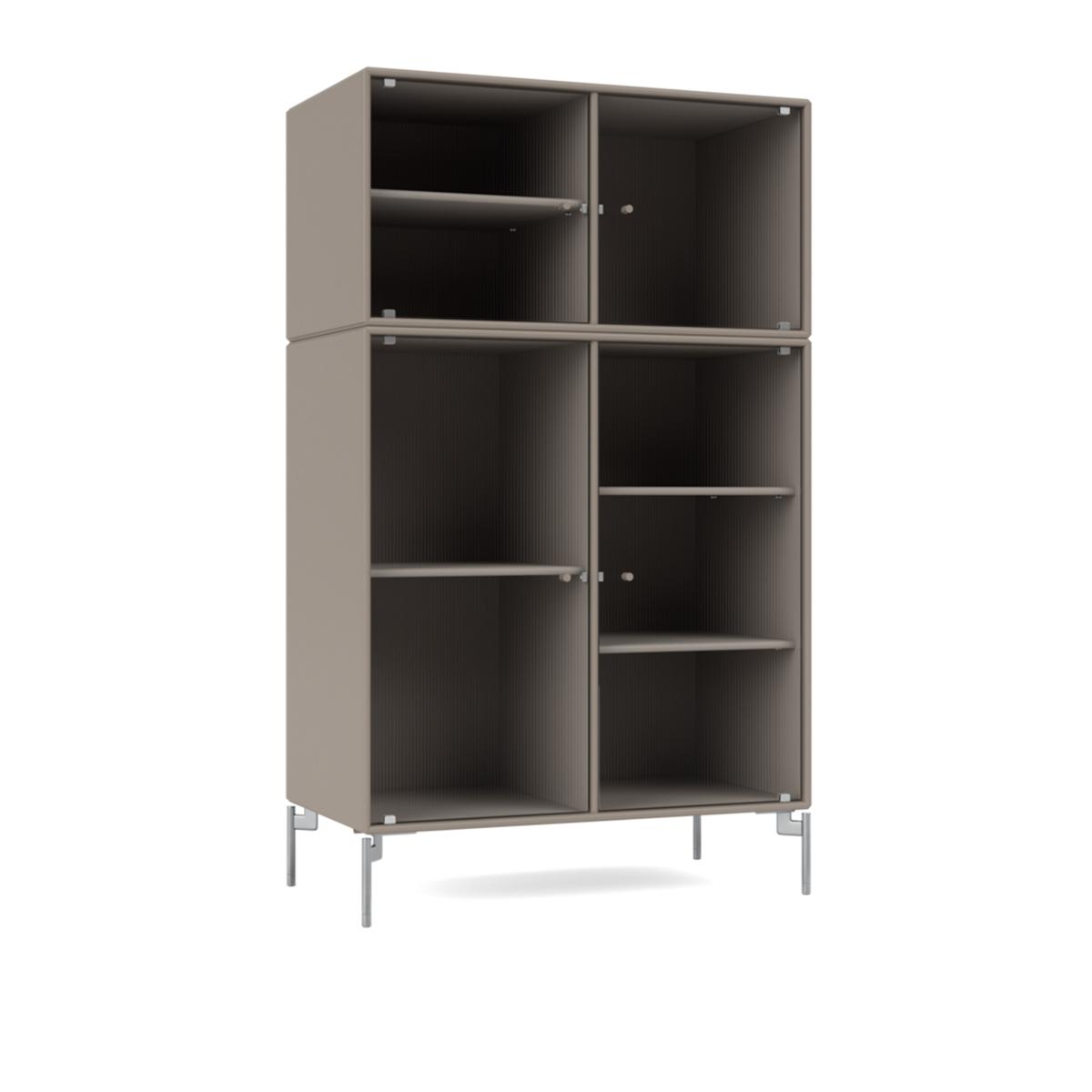 Montana - Ripple III – Vitrine Cabinet 141-Truffle Matt Chrome - Skåp och vitrinskåp - Peter J. Lassen - Beige - Trä