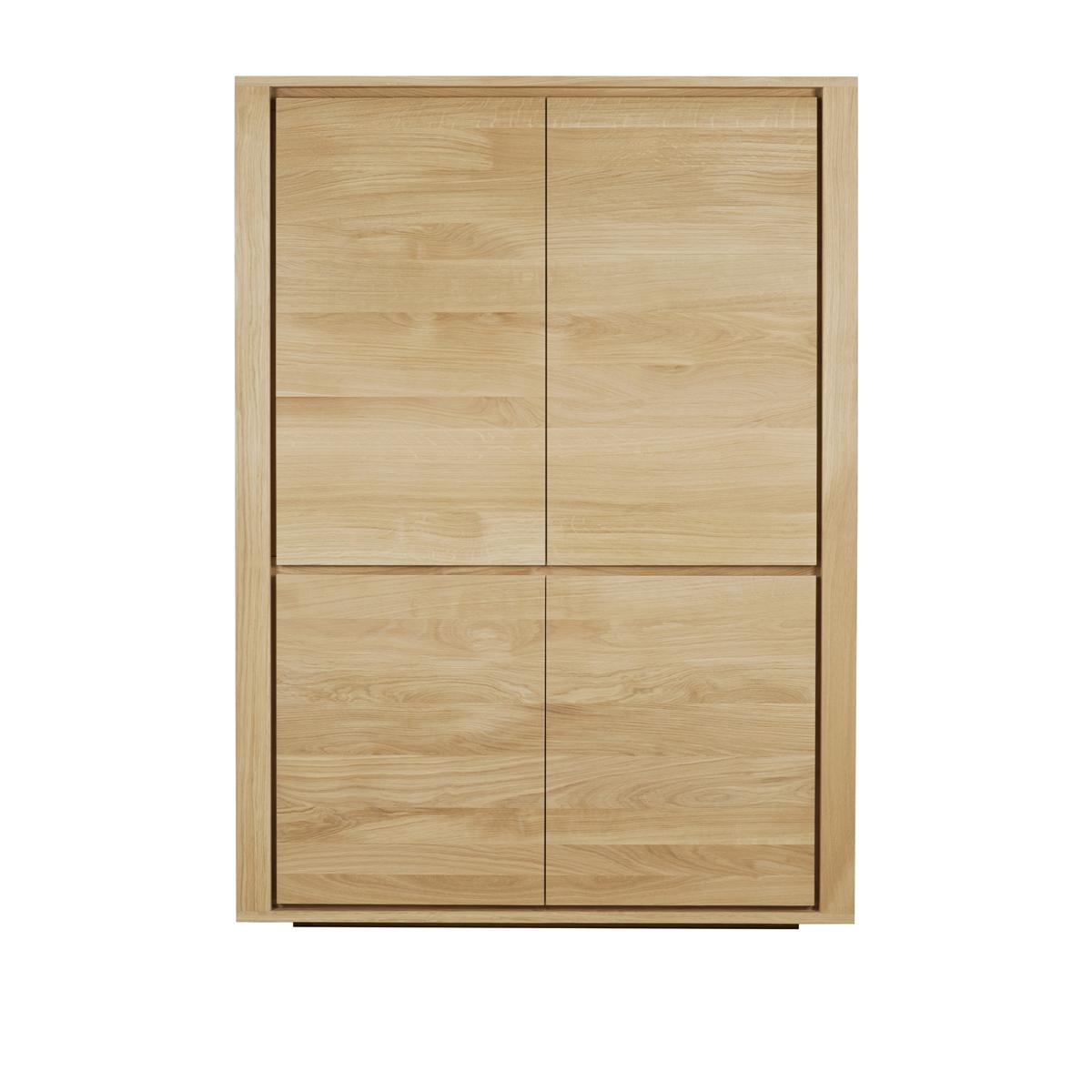 Ethnicraft - Shadow Storage Cupboard - 4 Doors Oak - Byråer - Träfärgad - Trä