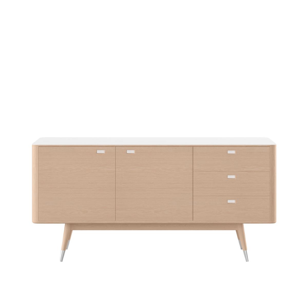 Naver Collection - AK 2630 Skänk, Vitoljad ek - Skänkar och sideboards - Nissen & Gehl - Träfärgad - Naturmaterial/Trä