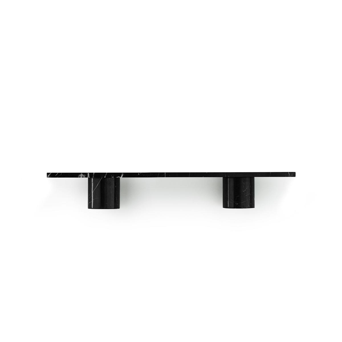 Normann Copenhagen - Sten hylla 80 cm black marble - Simon Legald - Svart - Sten