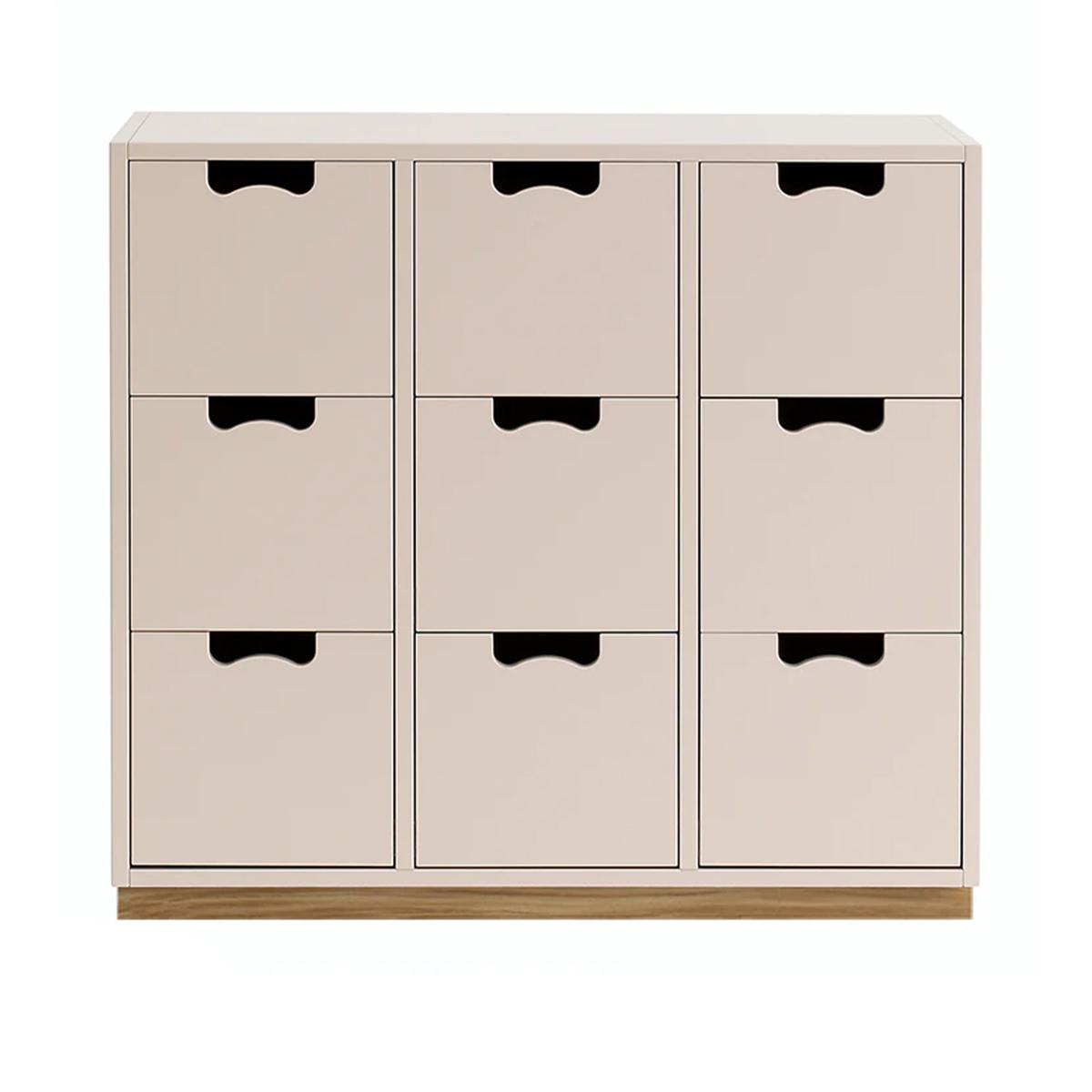 Asplund - Snow Drawer B3 - Rose, Ek Sockel - Byråer -  Thomas Sandell & Jonas Bohlin - Beige - Trä