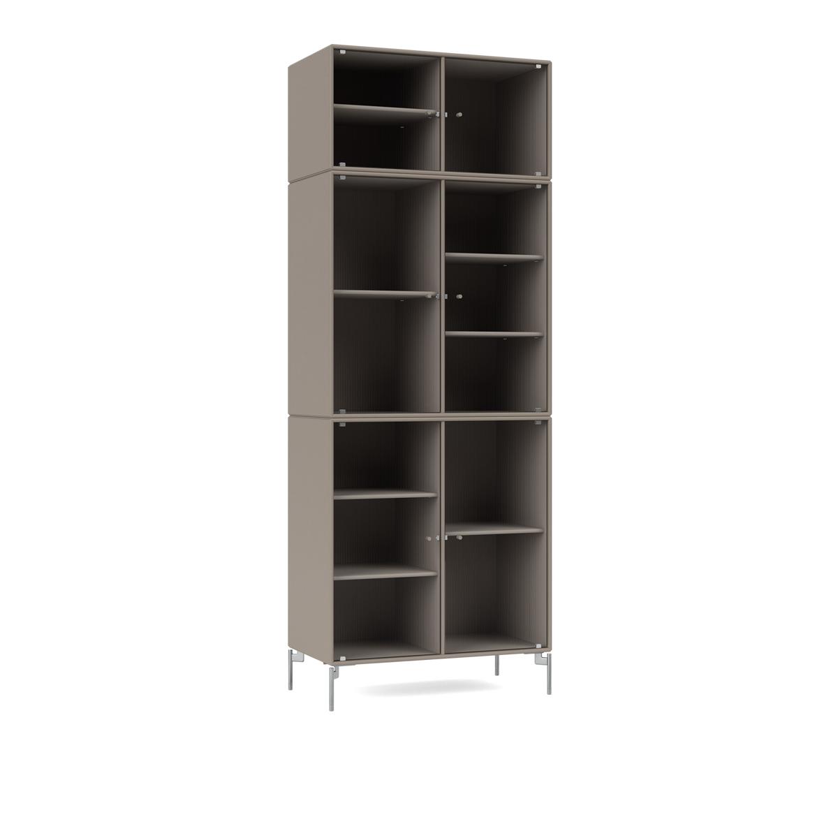 Montana - Ripple Iv – Vitrine Cabinet 141-Truffle Matt Chrome - Skåp och vitrinskåp - Peter J. Lassen - Beige - Trä