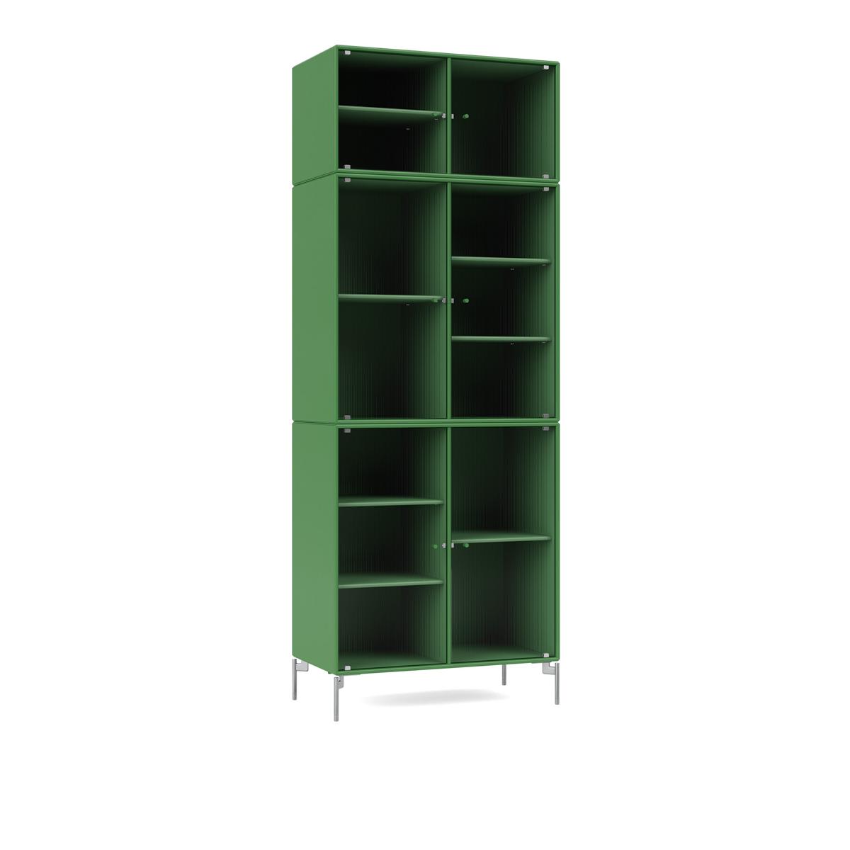 Montana - Ripple Iv – Vitrine Cabinet 152-Parsley Matt Chrome - Skåp och vitrinskåp - Peter J. Lassen - Grön - Trä