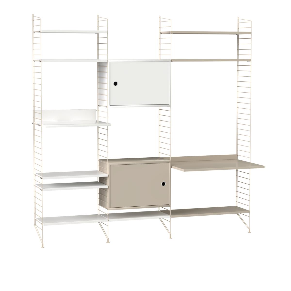 String - Vardagsrum Hyllsystem P Beige / Beige - Hyllor och hyllsystem - Beige