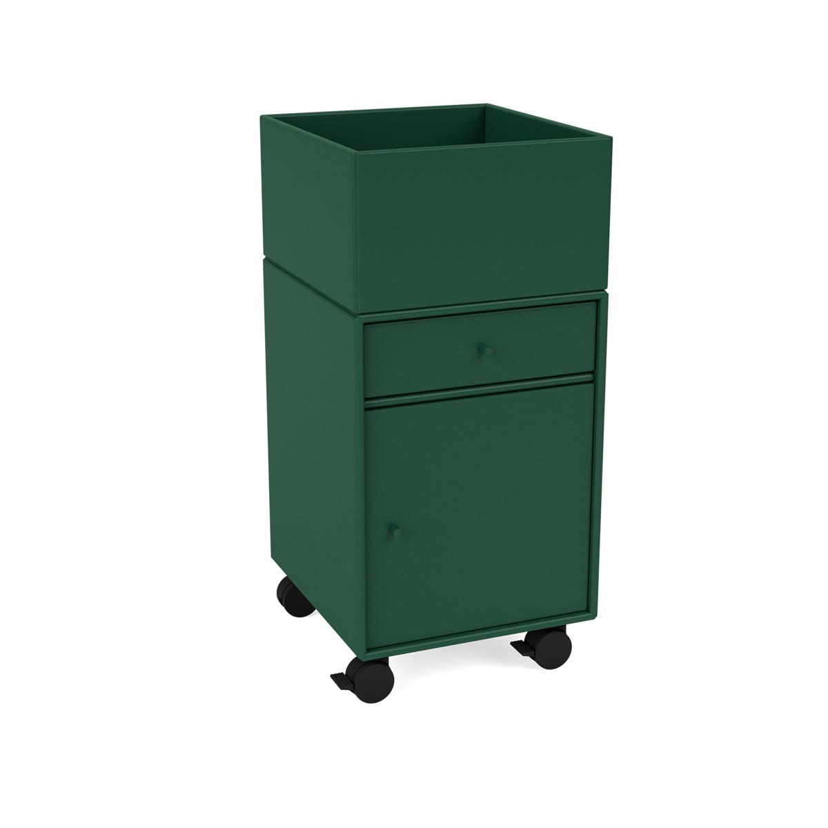 Montana - Runner Office Unit On Castors 136-Pine 05 Castors CR70 Black - Hurtsar - Peter J. Lassen - Grön - Trä