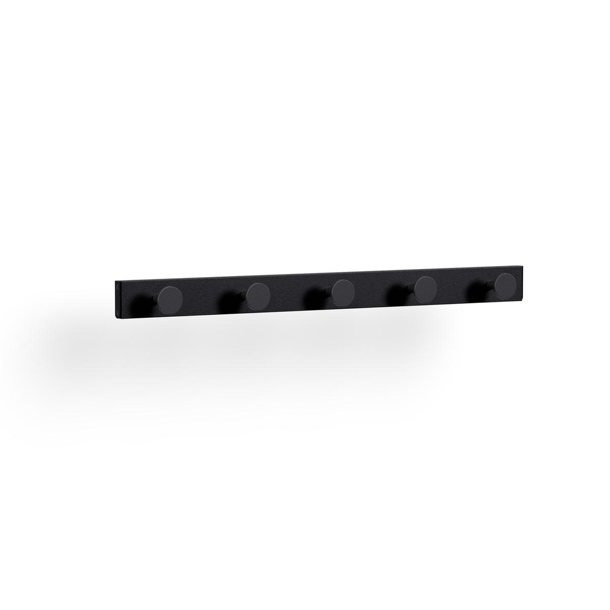 HAY - Pier System Coat Rack -  Black Powder Coated Steel - Hyllor & Hyllsystem - Svart - Metall