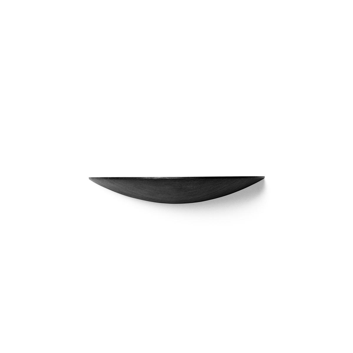 Audo Copenhagen - Gridy Fungi Shelf Black Oak, Medium - Vägghyllor - Gridy - Träfärgad - Trä