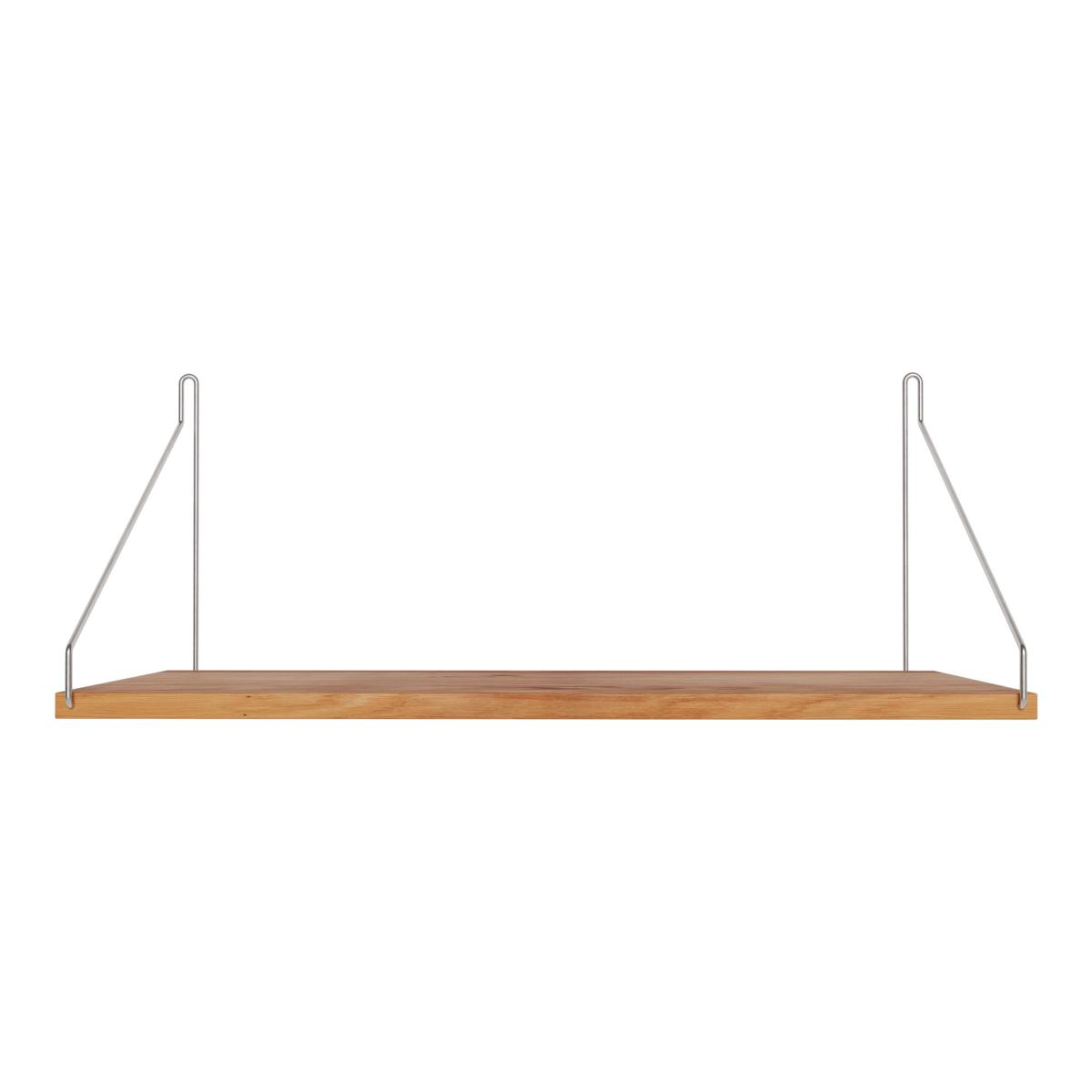 Frama - Single Shelf vägghylla Natural Oak / Stainless Steel D27 W60 - Kim Richardt - Beige - Trä