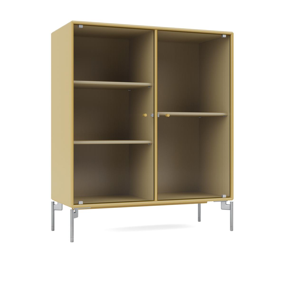 Montana - Ripple Ii – Vitrine Cabinet 157-Cumin Matt Chrome - Skåp och vitrinskåp - Peter J. Lassen - Gul - Trä