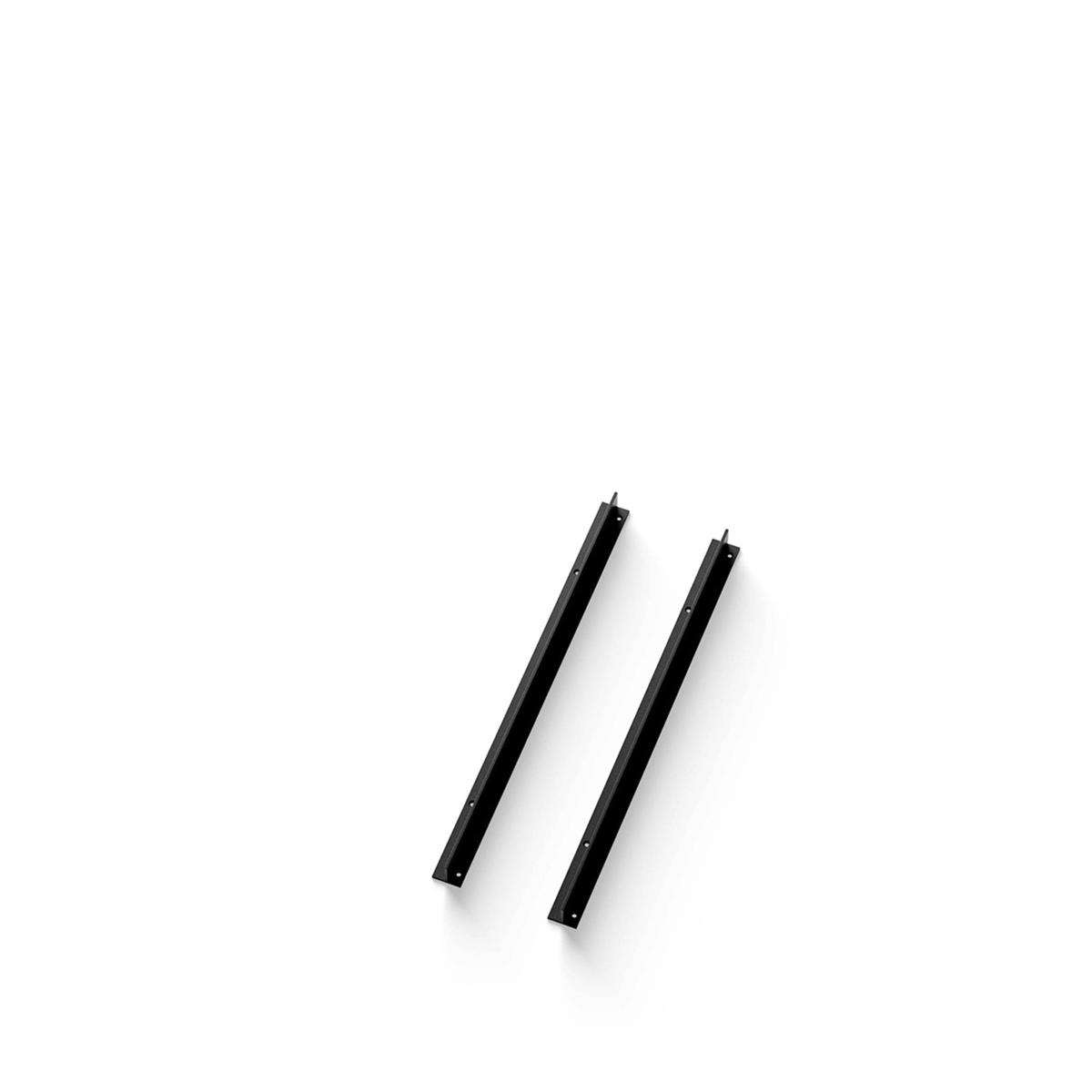 New Works - Wall Bar 450 2-Pack Black - Hyllor - Knut Bendik Humlevik - Svart - Metall