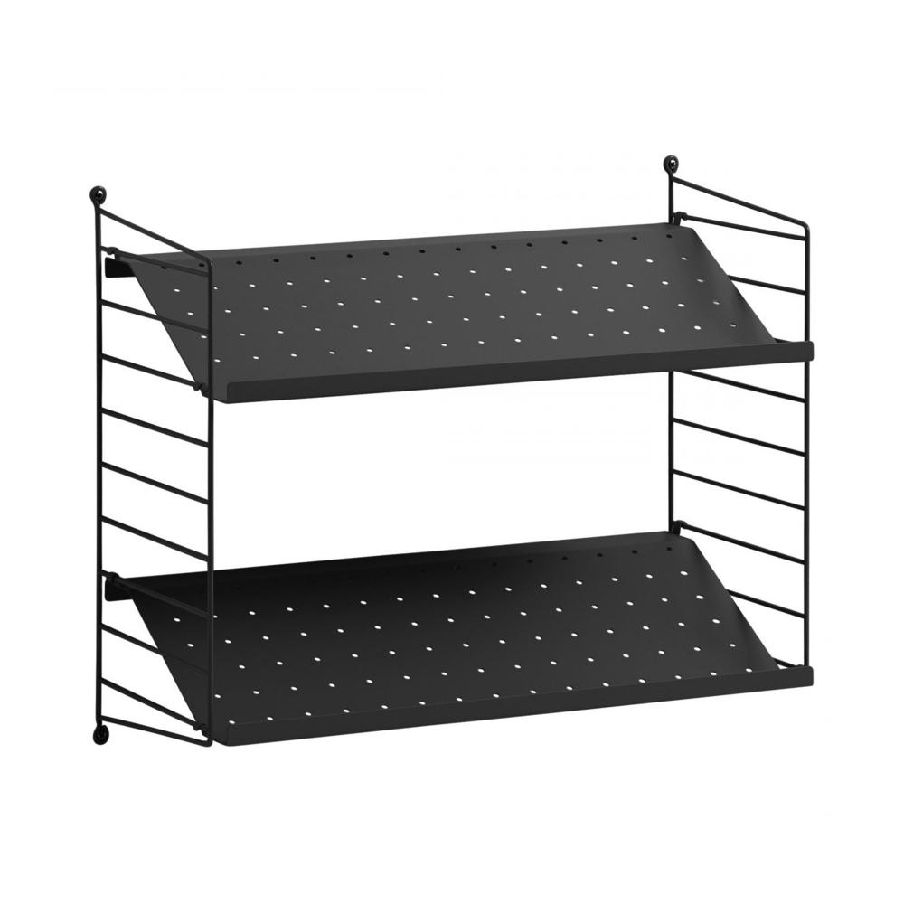String - Hall hyllsystem F 60cm svart/svart - Hyllor & Hyllsystem - Nils Strinning - Svart