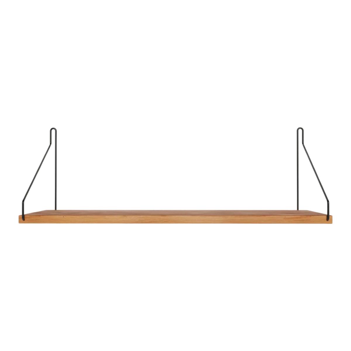 Frama - Single Shelf vägghylla Natural Oak / Black D20 W60 - Kim Richardt - Beige - Trä