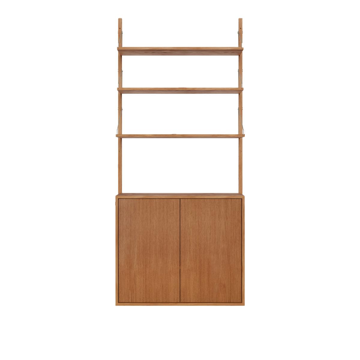 Frama - Shelf Library Cabinet Section M H1852 Natural Oil - Hyllor - Kim Richardt - Träfärgad - Metall/Trä