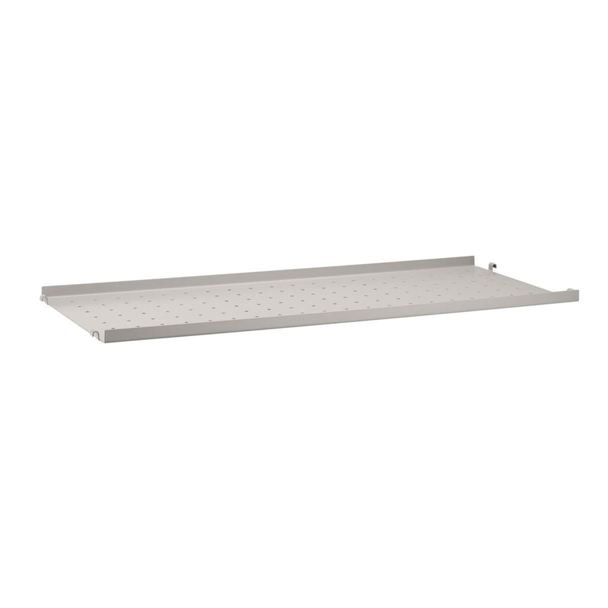 String - Metallhyllplan låg kant 78 x 30 cm beige - Hyllsystem - Beige - Metall