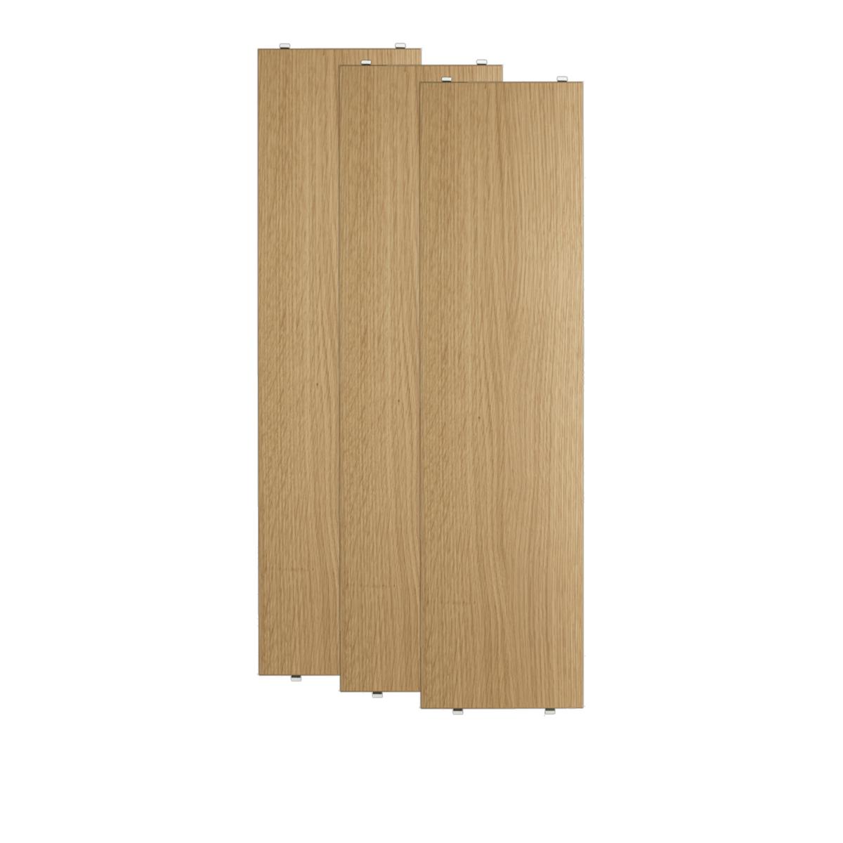 String - Hyllplan 78 x 20 cm 3-pack ek - Hyllsystem - Nils Strinning - Träfärgad - Trä