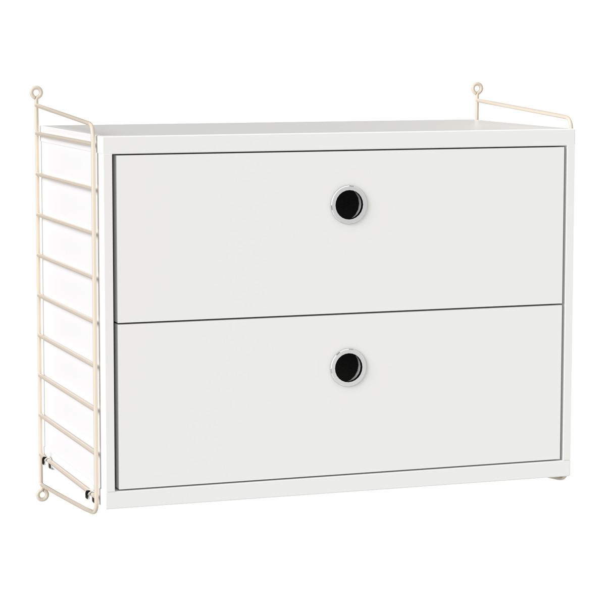 String - Sovrum Hyllsystem A Vit / Beige - Hyllor och hyllsystem - Vit