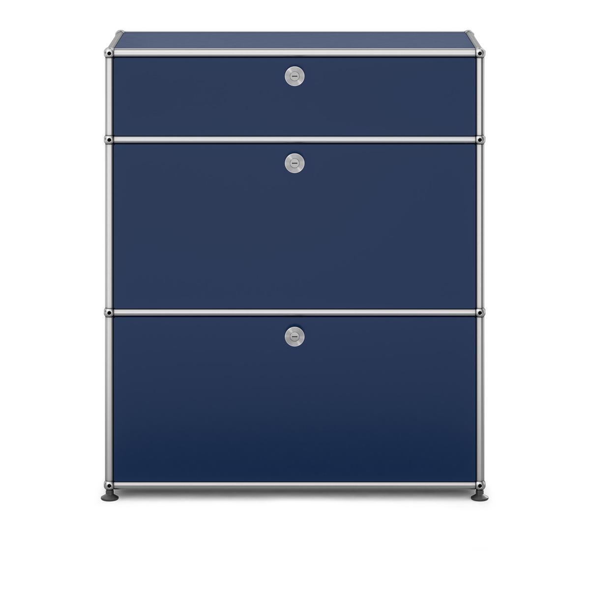 USM - USM Haller Shelf M25 Steel Blue - Byråer - Fritz Haller & Paul Schärer - Blå