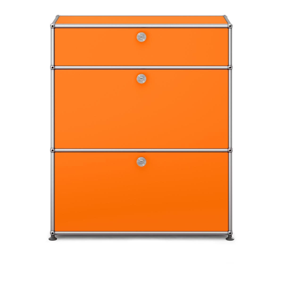 USM - USM Haller Shelf M25 Pure Orange - Byråer - Fritz Haller & Paul Schärer - Orange