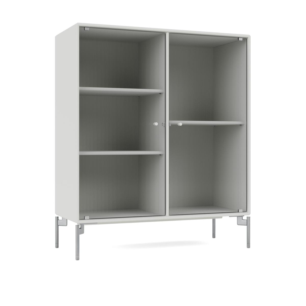 Montana - Ripple Ii – Vitrine Cabinet 09-Nordic Matt Chrome - Skåp och vitrinskåp - Peter J. Lassen - Vit - Trä