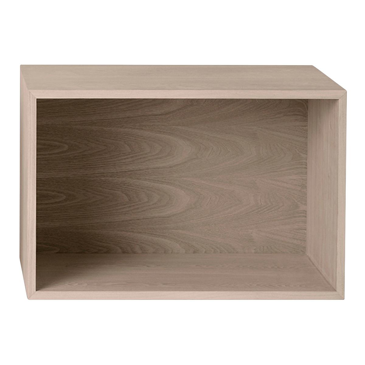 Muuto - Stacked 2.0 Oak Large Backboard - Hyllor - Julien De Smedt - Träfärgad - Trä
