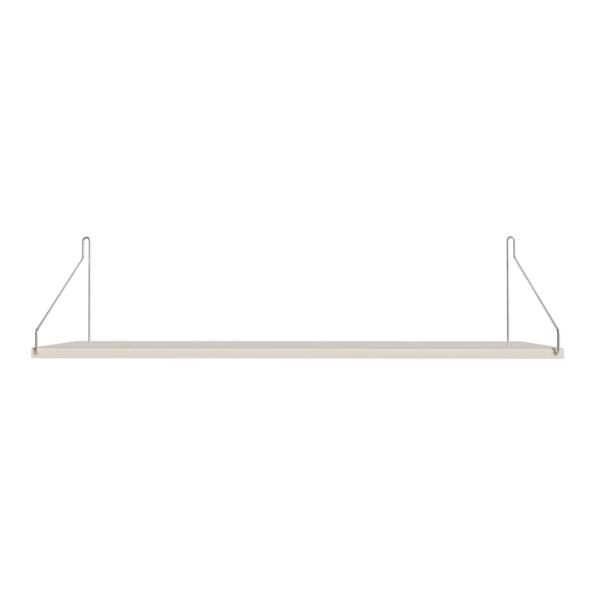 Frama - Single Shelf vägghylla Warm White Steel D20 W80 - Kim Richardt - Vit - Metall
