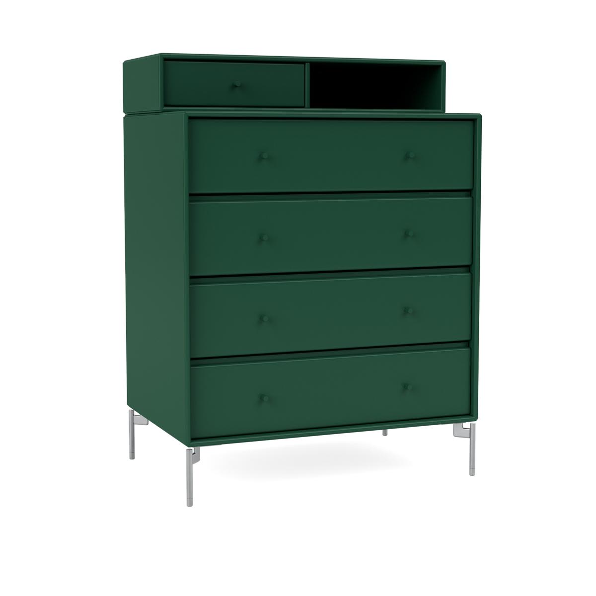 Montana - Keep Chest Of Drawers 136-Pine Matt Chrome - Byråer - Peter J. Lassen - Grön - Trä