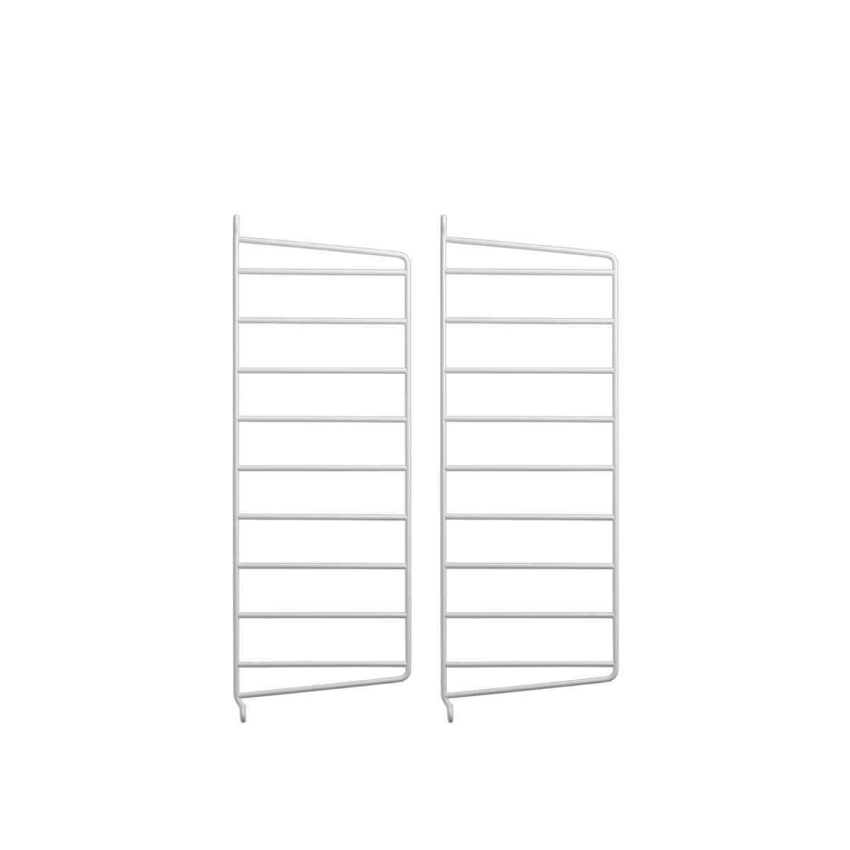 String - Väggavel 50 x 20 cm 2-pack vit - Hyllsystem - Vit - Metall