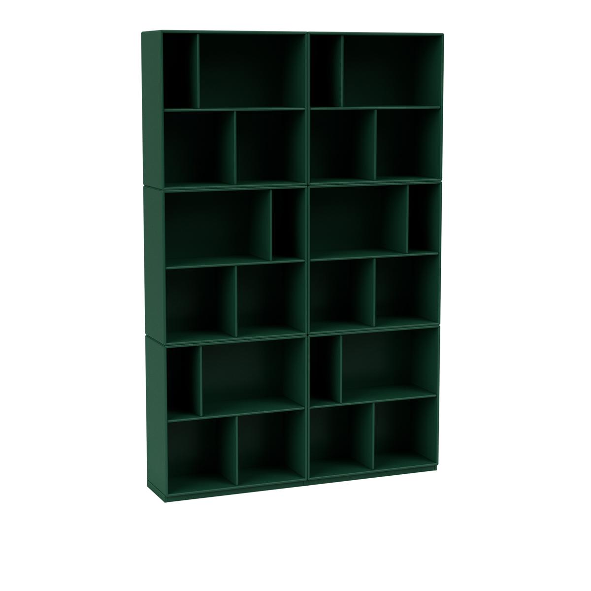 Montana - Read Spacious Bookshelf 136-Pine 06 Plinth 3 cm - Hyllor - Peter J. Lassen - Grön - Trä