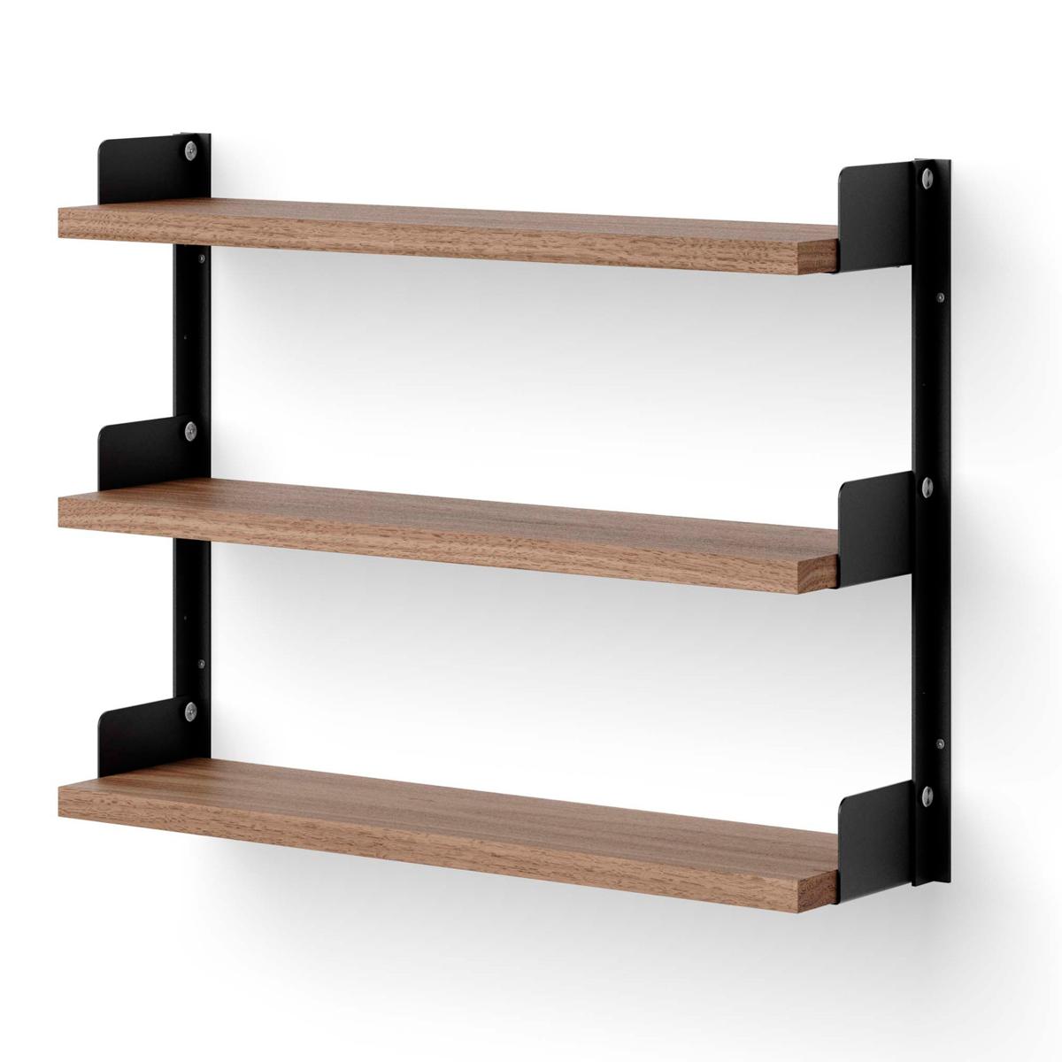 New Works - Tea Shelf Walnut - Vägghyllor - Knut Bendik Humlevik - Träfärgad - Metall/Trä