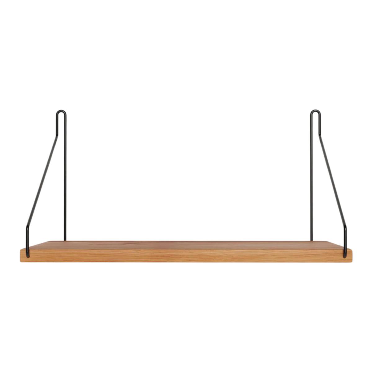 Frama - Single Shelf vägghylla Natural Oak / Black D20 W40 - Kim Richardt - Beige - Trä