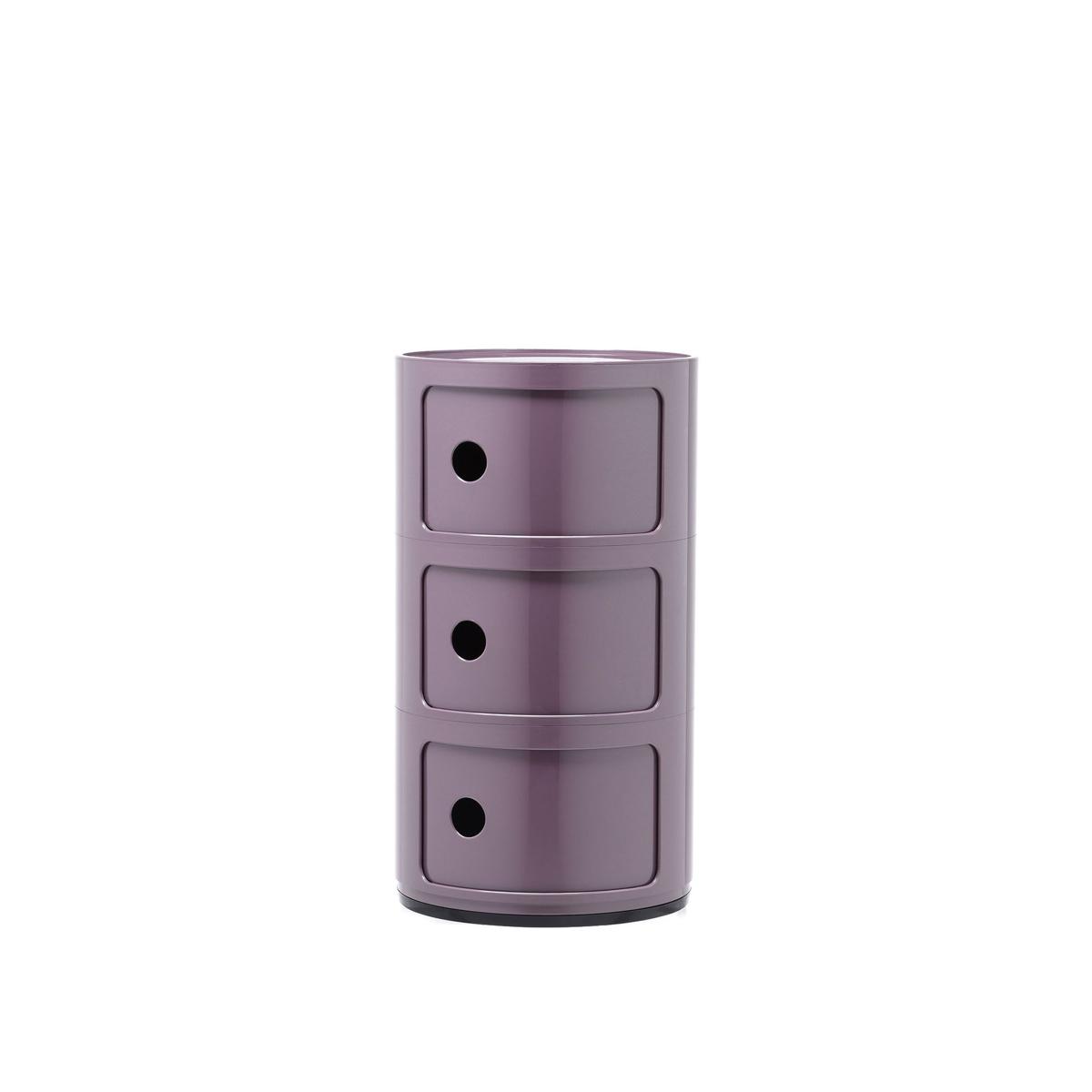 Kartell - Componibili 4967, Violet, 3 Compartments - Hurtsar - Anna Castelli Ferrieri - Lila - Plast