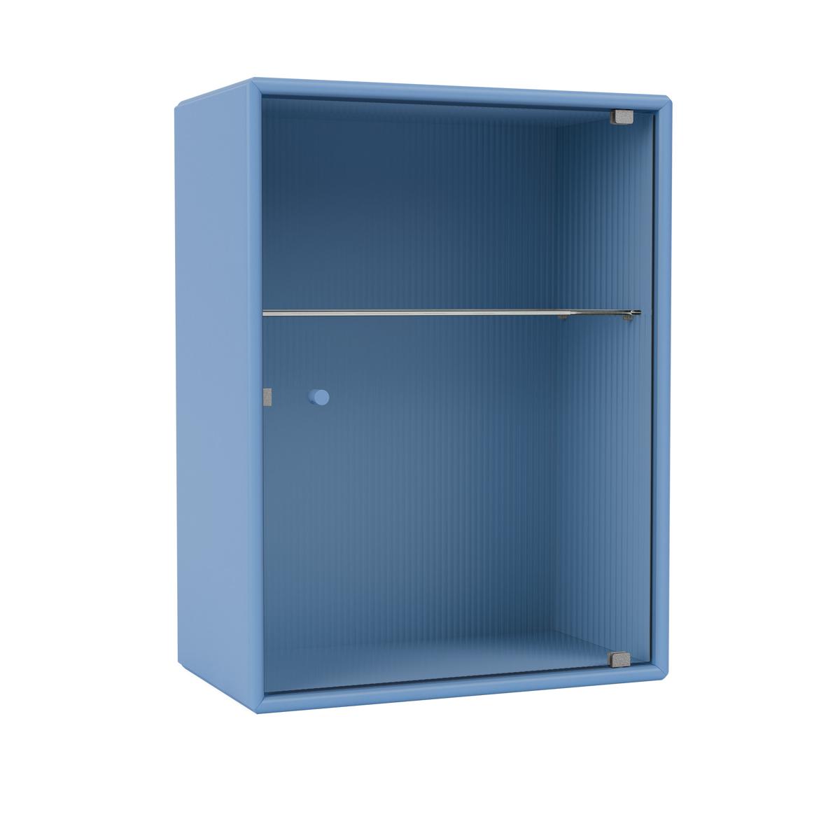 Montana - Ripple – Bathroom Cabinet 154-Azure 04 Suspension Rails - Skåp och vitrinskåp - Peter J. Lassen - Blå - Trä