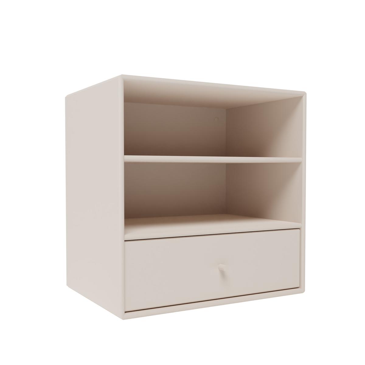 Montana - Montana Mini 1005 - Module With One Drawer - Clay - Hyllor & Hyllsystem - Peter J. Lassen - Grå