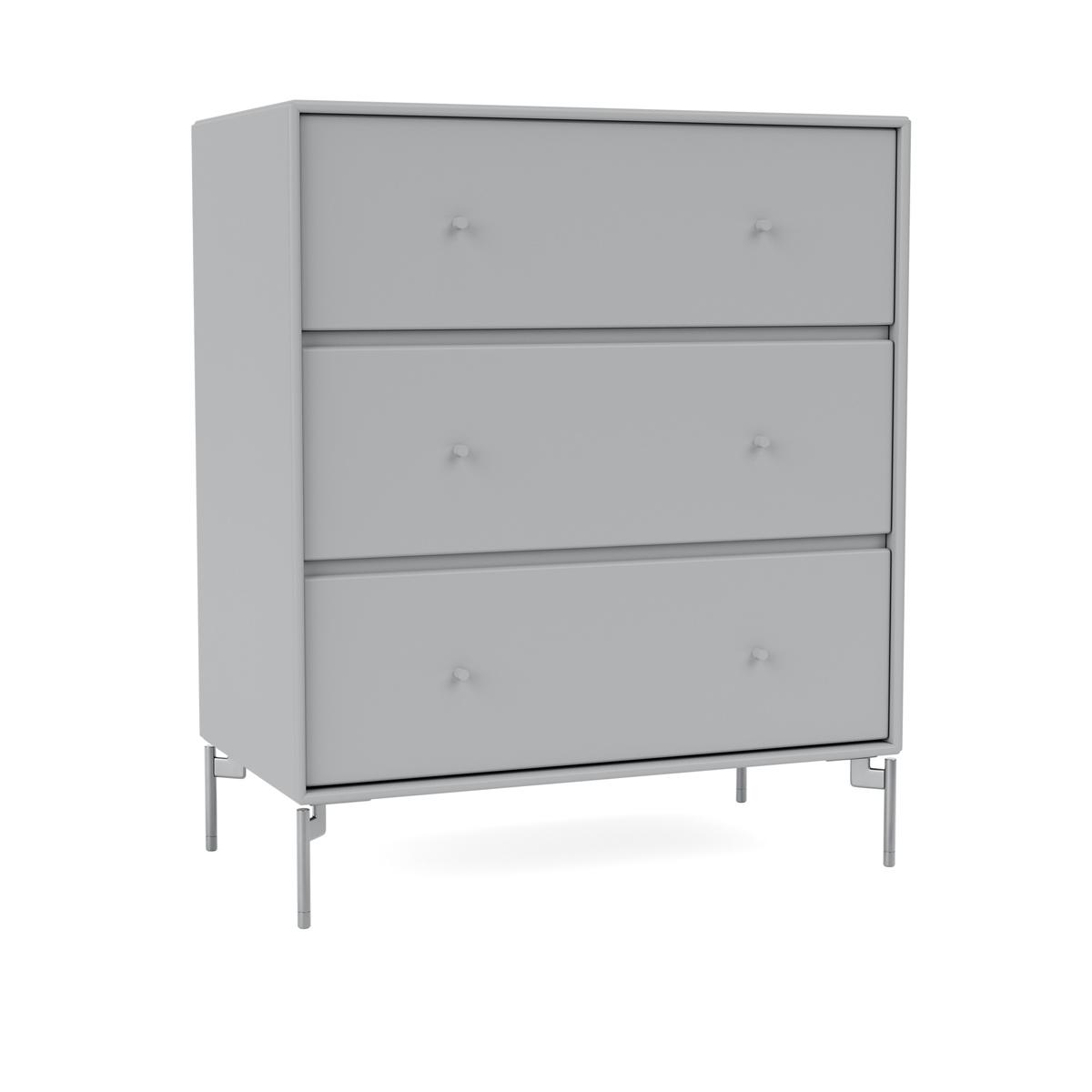 Montana - Carry Dresser 02-Fjord Matt Chrome - Byråer - Peter J. Lassen - Blå - Trä