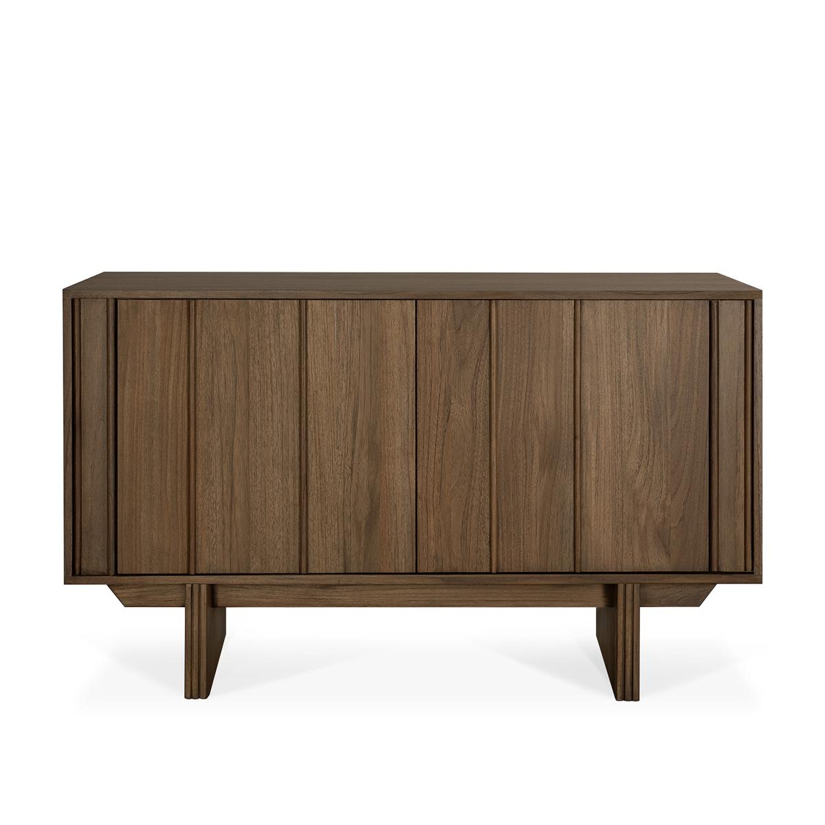Ethnicraft - Pillar Sideboard - Varnished Teak - Wild Brown - 2 Doors 45 x 119 cm - Sideboards - Träfärgad - Trä