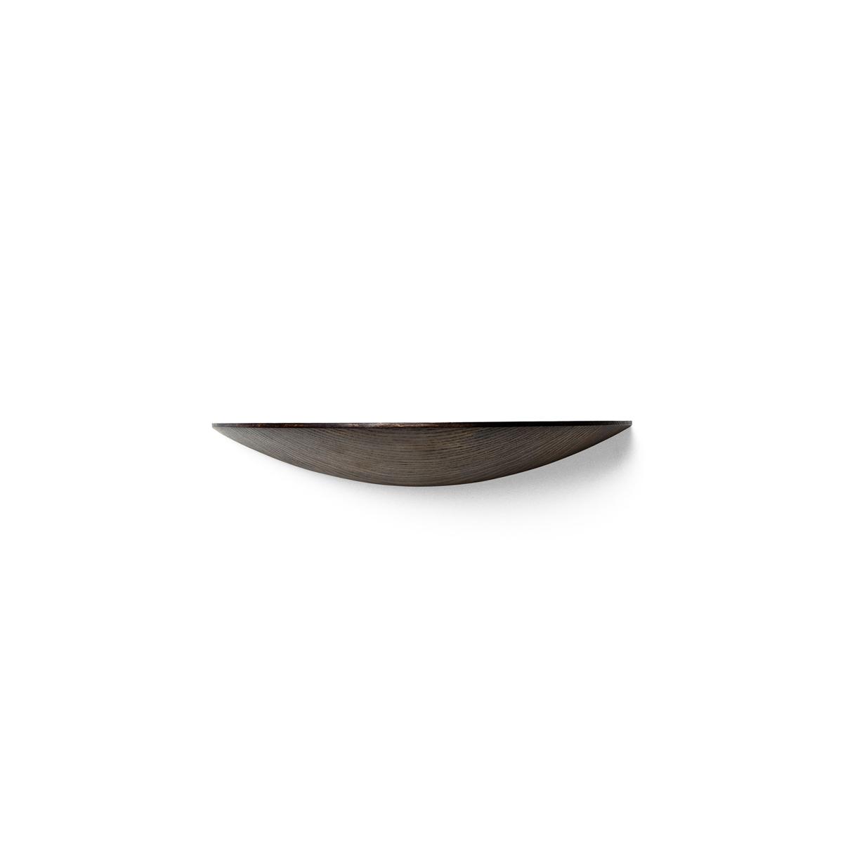 Audo Copenhagen - Gridy Fungi Shelf Dark Oak, Medium - Vägghyllor - Gridy - Träfärgad - Trä