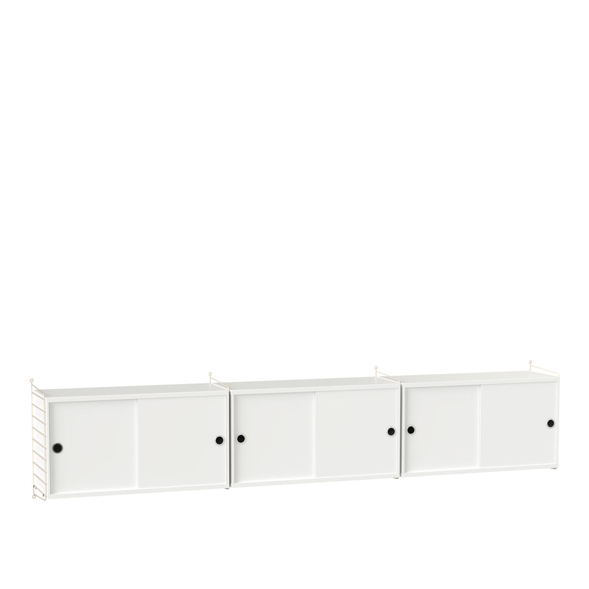String - Vardagsrum Hyllsystem D Vit / Beige - Vit