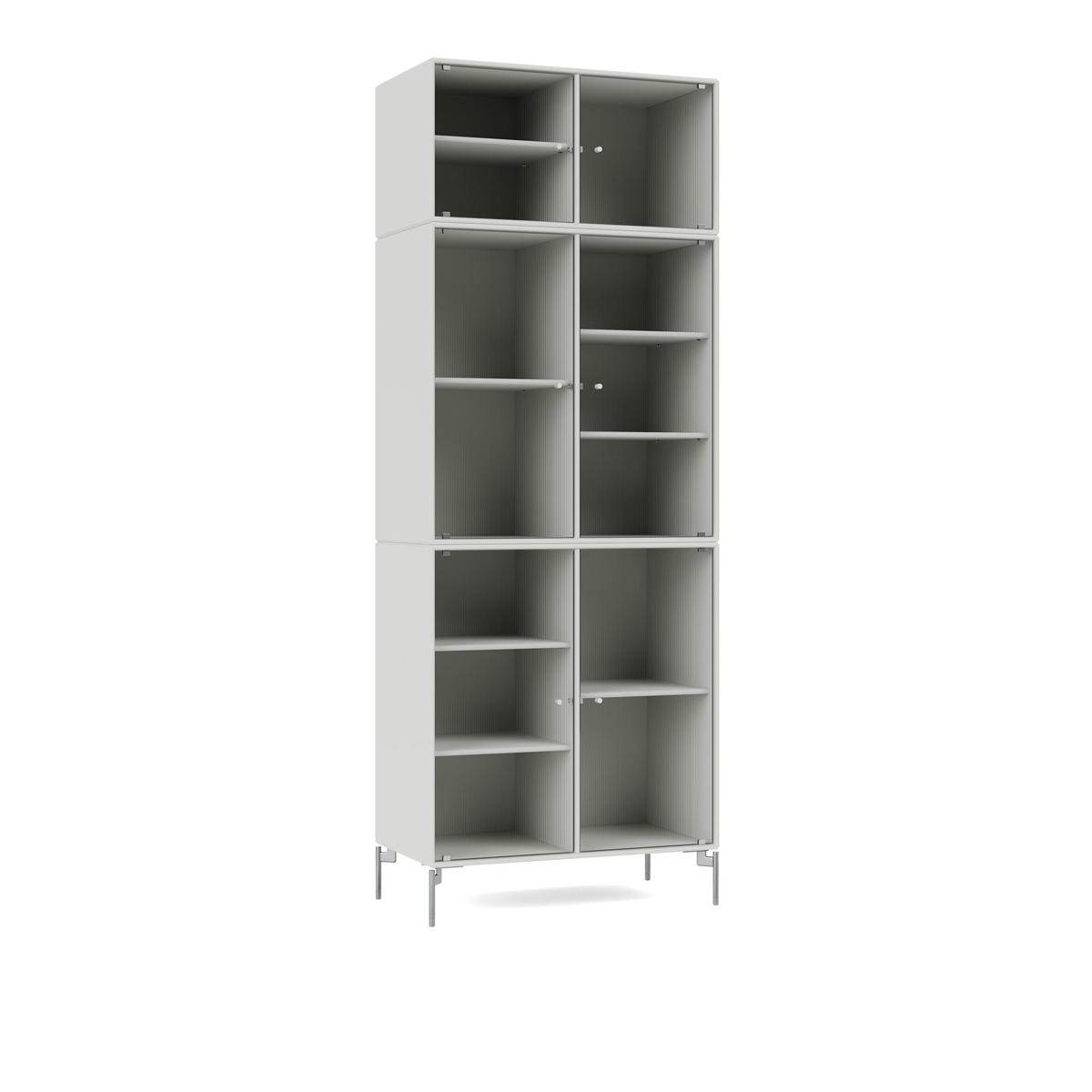 Montana - Ripple Iv – Vitrine Cabinet 09-Nordic Matt Chrome - Skåp och vitrinskåp - Peter J. Lassen - Vit - Trä