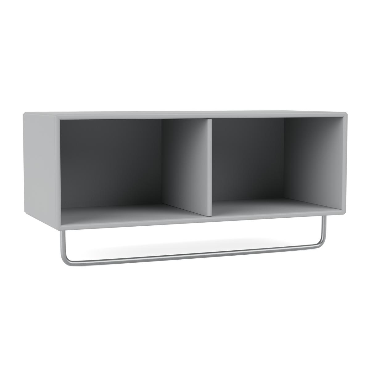 Montana - Coat Shelf With Clothes Rack 02-Fjord 04 Suspension Rails - Hatthyllor och skohyllor - Peter J. Lassen - Blå - Trä