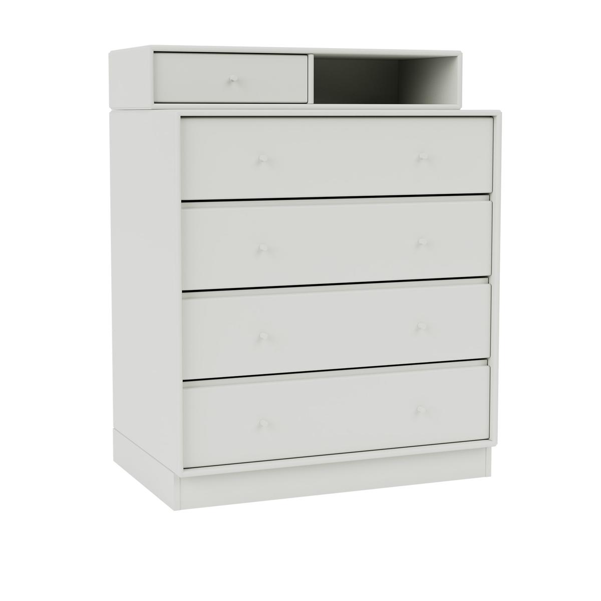 Montana - Keep Chest Of Drawers, Plinth H7 cm - Nordic - Byråer - Peter J. Lassen - Grå - Trä