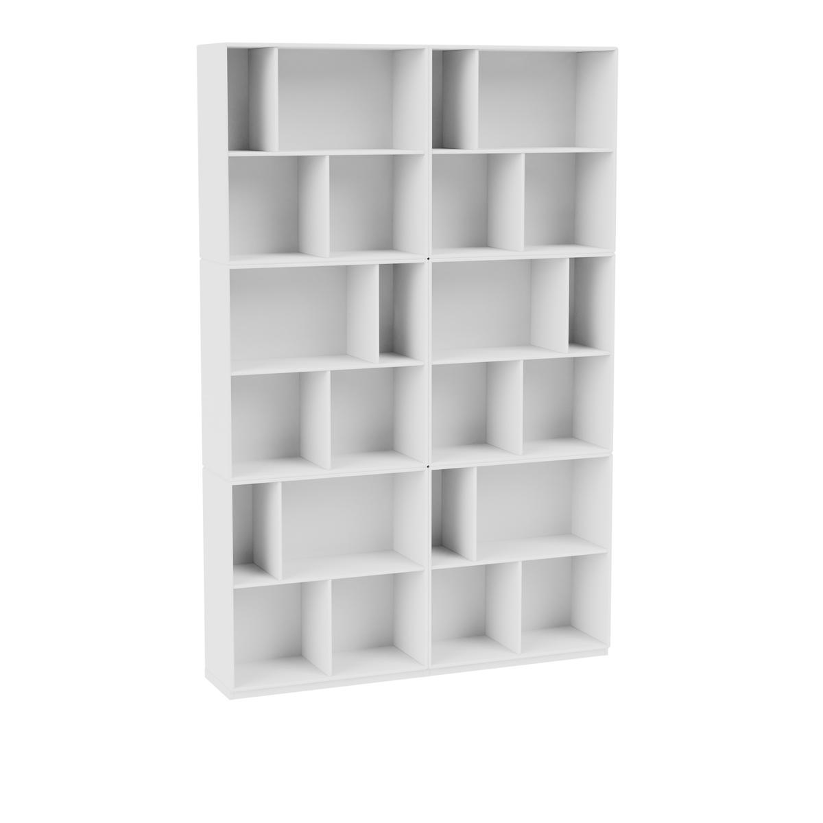 Montana - Read Spacious Bookshelf, Plinth H3 cm - New White - Hyllor - Peter J. Lassen - Vit