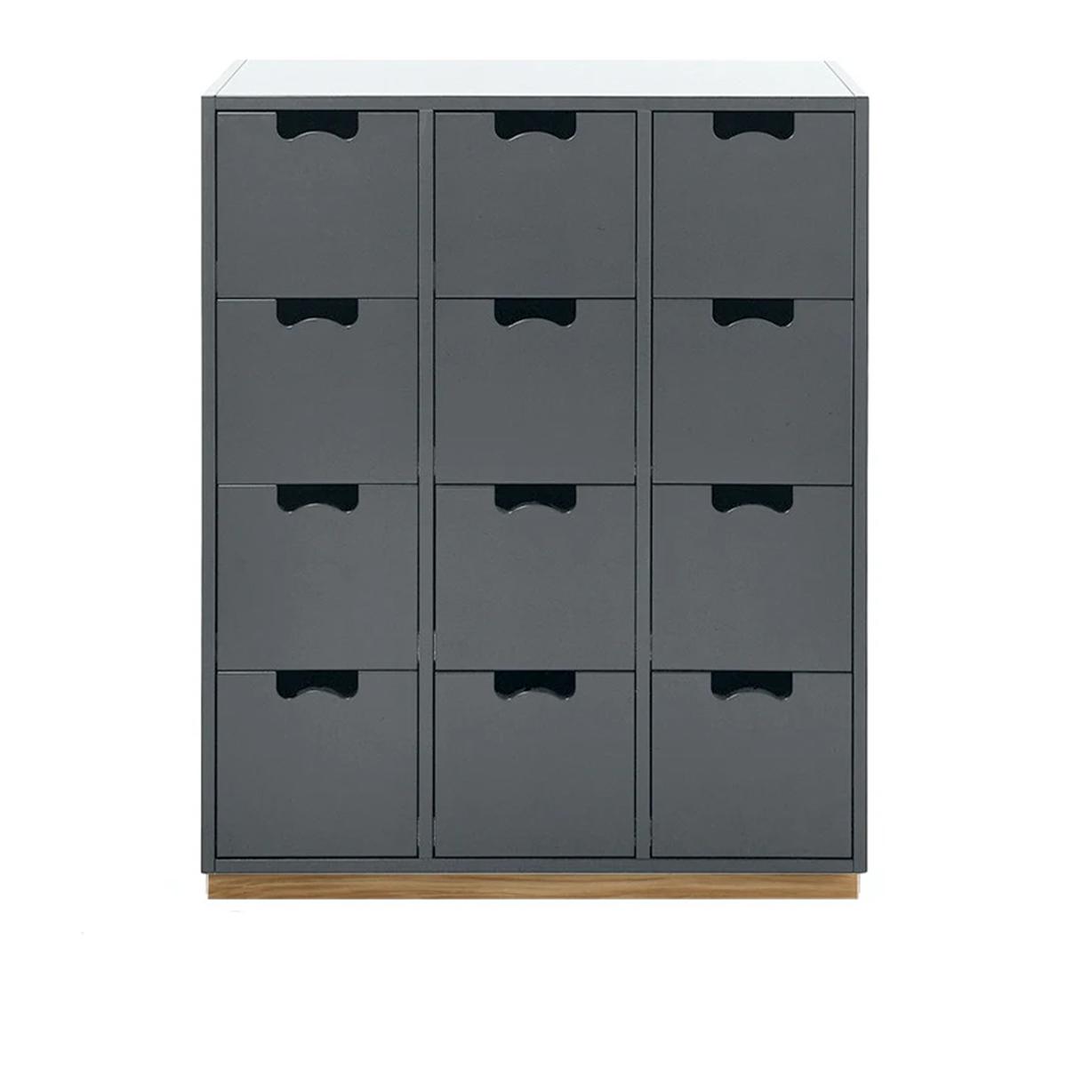Asplund - Snow Drawer B - Storm Grey, Ek Sockel - Byråer -  Thomas Sandell & Jonas Bohlin - Grå - Trä